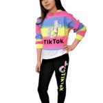 3 piece tiktok crop top loungewear set - Image 4