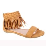 Suède-Fringe-Dames-sandalen-met-enkelbanden