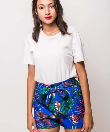 Tropisch short met print voor dames