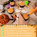 100 stuks halloween taartdecoratie, halloween cupcake-decoratie, halloween muffin decoratie, voor kinderen, verjaardag, Halloween, feest, taart,... - Image 4