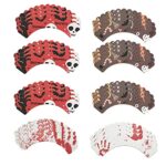 48 Stuks Cupcake Decoraties, Tandenstokers voor Taarten, Halloween Cupcake Wikkels, Halloween Cupcake Wrapper Decoraties, Geschikt voor Taarten,... - Image 3