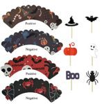 48 Stuks Cupcake Decoraties, Tandenstokers voor Taarten, Halloween Cupcake Wikkels, Halloween Cupcake Wrapper Decoraties, Geschikt voor Taarten,... - Image 4