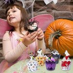 48 stuks Halloween cupcake-toppers, taartopzetstukken, papieren cupcake-vormpjes, topper vleermuis taartdecoratie, pompoen taartdecoratie,... - Image 5