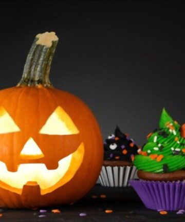 Halloween cupcakes decoratie