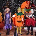 AIEX Pompoen Kostuum Peuter, Halloween Pumpkin Costume Set met Trick or Treat Bag en Pompoenhoed voor Jongens en Meisjes - Image 5