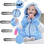 Baby Rompertjes Pasgeboren Meisjes Jongens Dieren Rits Hooded Jumpsuit Herfst Winter Flanel Kleding Unisex - Image 2