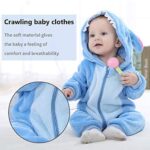 Baby Rompertjes Pasgeboren Meisjes Jongens Dieren Rits Hooded Jumpsuit Herfst Winter Flanel Kleding Unisex - Image 4