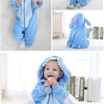 Baby Rompertjes Pasgeboren Meisjes Jongens Dieren Rits Hooded Jumpsuit Herfst Winter Flanel Kleding Unisex - Image 5