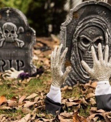 Halloween decoratie buiten