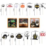 Halloween Taart Toppers, Ghost Spider taartdecoratie, Wizard Taarttoppers, Pompoen Heks Verjaardagstaart Invoegsels, Magische Verjaardag... - Image 2