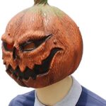 HAORONG Deluxe nieuwigheid Halloween kostuum partij latex pompoen hoofd masker - Image 3