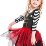 IKALI Piraat kostuum voor kinderen meisjes, rustieke meiden zeerover-chique jurk uit de Caribische rover rok - Image 4