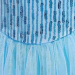Lito Angels Prinses Elsa Jurk Kostuum met Cape Trein voor Kinderen Meisjes, Halloween Verjaardagsfeest Fancy Dress Up Outfit, Lange / Korte Mouw - Image 4