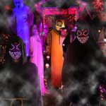 Molbory Ledmasker met masker voor Halloween en cosplay, met 3 lichteffecten in het donker, oplichtend, voor Halloween, cosplay, carnaval en als... - Image 2