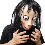 PartyHop MOMO-masker Halloween-feest enge horror Latex volledig hoofdmasker - Image 3