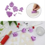 SUNSK Uitsteekvormpjes kunststof koekjes uitsteker met uitwerper DIY fondant taart decoratie voor Kerstmis Halloween Pasen Thanksgiving 16 stuks - Image 4