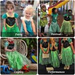 URAQT Elsa kostuum, Elsa Anna jurk met toverstaf en kroon, meisjes prinses kostuum aankleden, fancy dress voor meisjes verjaardagsfeestje Halloween... - Image 4