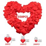 Rood hart Confetti stof, 350 stuks - Image 2